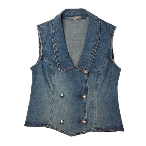 Anthropologie Isabella Bird Denim Vest/Sleeveless Top size 10 - Picture 1 of 9